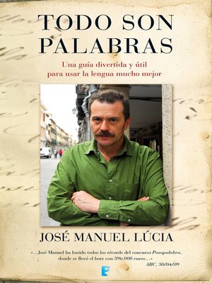 cover image of Todo son palabras